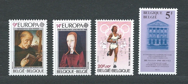 BELGIË BELGIQUE - 1980 YT 1970 à 1973 - TIMBRES NEUFS** MNH LUXE