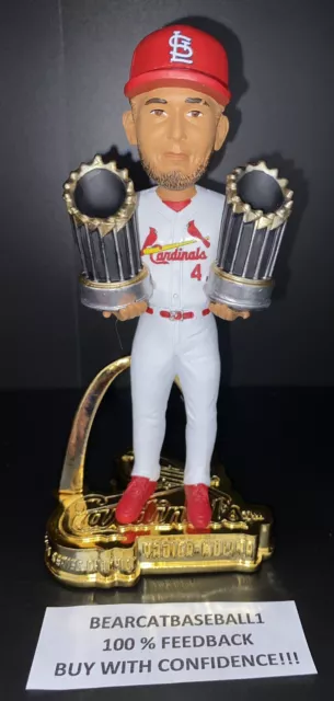 Yadier Molina St. Louis Cardinals 2X World Series Champion Bobblehead Foco Nib!