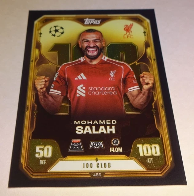 TOPPS - MATCH ATTAX 2025-26 - 100 Club - Mohamed Salah EUR 2,00 ...