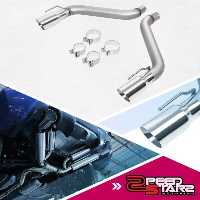 Axle Cat Back Exhaust W/ 4"Od Muffler Tip For 2016-2018 Chevy Camaro 2.0L 3.6L