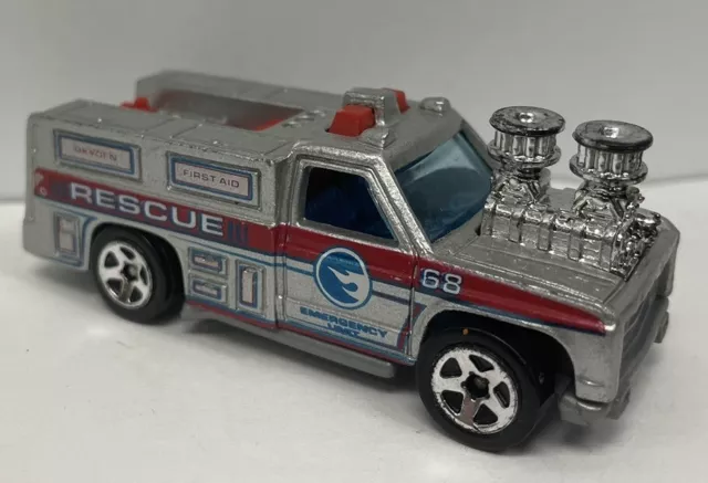 Hot Wheels Silver Emergency Unit Rescue Thailand (Loose) Mattel 1974