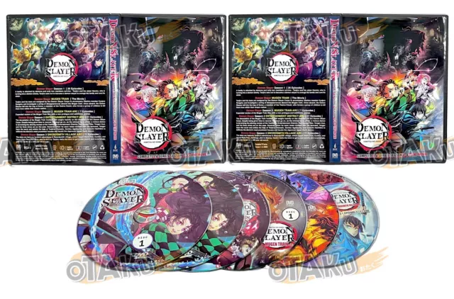 Demon Slayer Kimetsu No Yaiba Season 1-3 Mugen Train Arc & Movie DVD [Free  Gift]