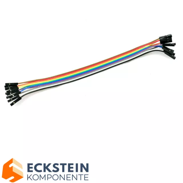 10 pin Jumper Wire Kabel Arduino Raspberry Pi Steckbrücken Steckbrett FF(Female)