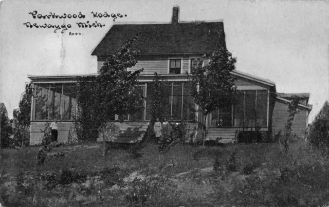 CEN Newaygo White Cloud MI LODGE RESORT HOTEL on Emerald Lake near Penoyer Creek