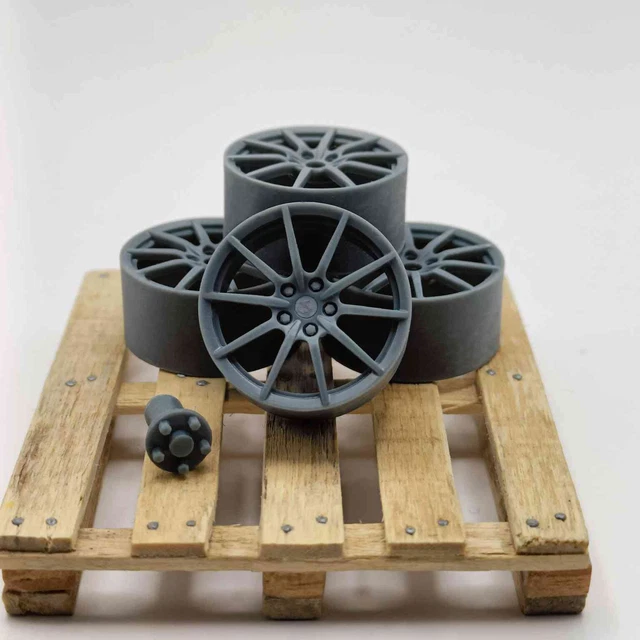 Lot De 4 Pneus Slick F1 Pour Maquette De Voiture 1/24 Ou 1/18 - Pièces Détachées - Occasion