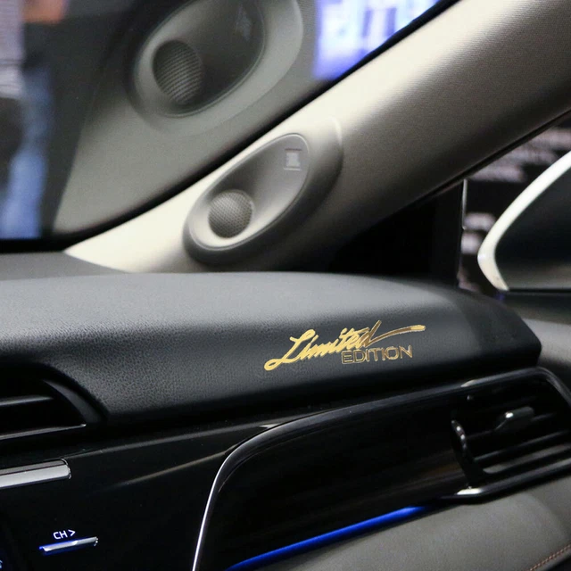 2* 3D Gold Metal Limited Edition Logo Car Sticker Badge Emblem Decal Accessories