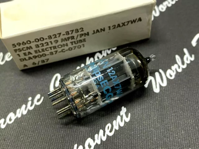 1pcs - PHILIPS JAN 12AX7WA Vacuum Tube NOS