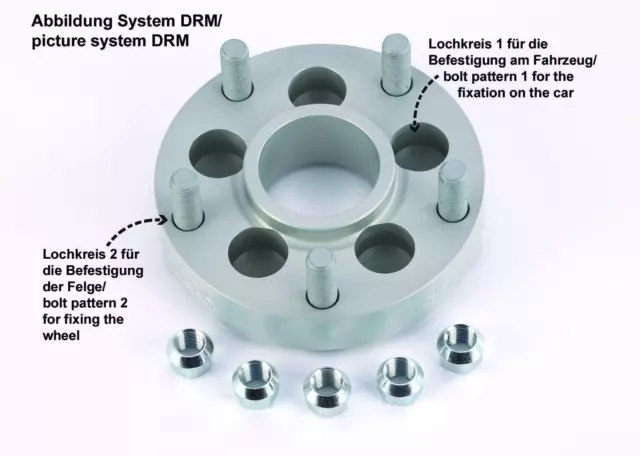 H&R ABE Spurverbreiterung 40mm Opel Astra J P-J 1155701-20 Distanzscheiben