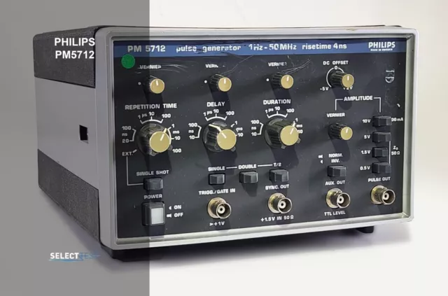 PHILIPS PM 5712 PULSE GENERATOR 1 Hz to 50 MHz ****LOOK**** (REF.: 636M)