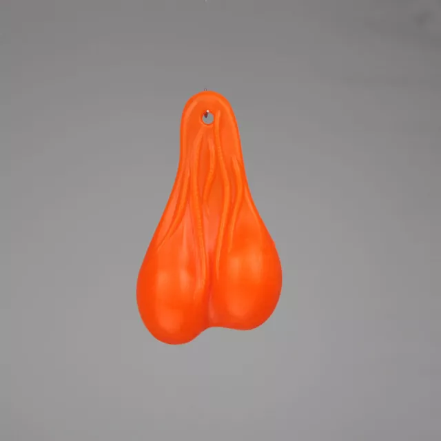 Motorrad Bullen Hoden Sack Eier Balls Hodensack Auto Pick Up Anhänger Orange NEU