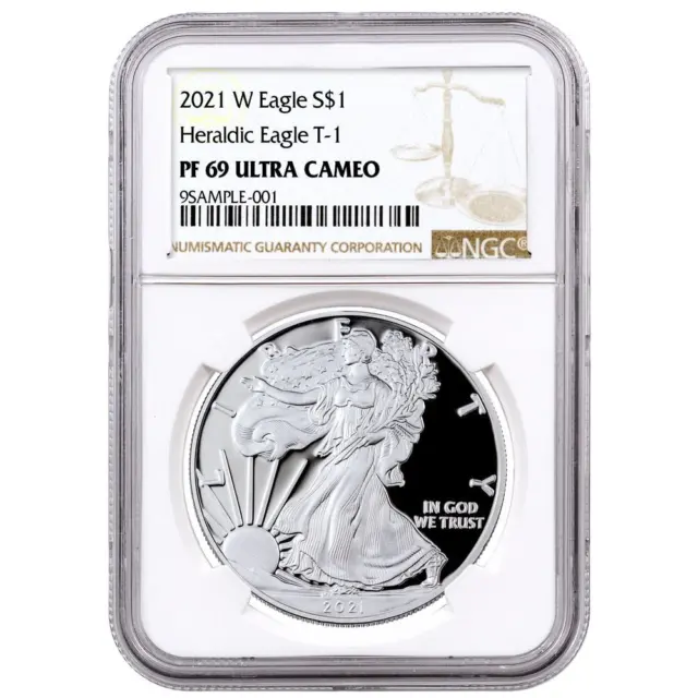 2021-W Proof Silver American Eagle Type 1 NGC PF69 UC