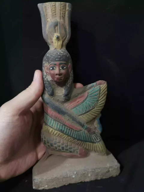 Ancient Egyptian Antiquities Goddess Winged Isis Egyptian Figurine Egypt BC