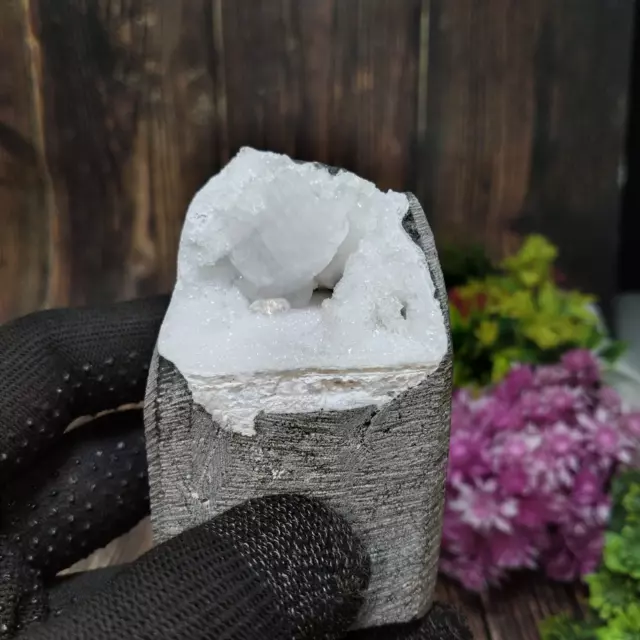 250.g. Scolecite Geode Crystals Spray Natural Crystal/Mineral