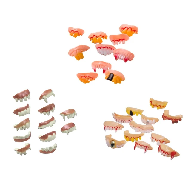 Halloween Teeth Adult Funny Cosplay Costume Accessory Decoration for Party Fancy
