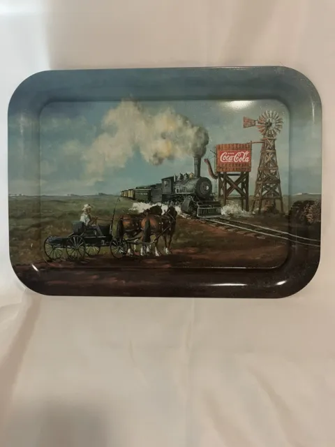 COCA COLA Tray Train Lasting Images 2001  New Old Stock