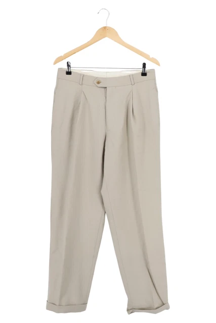 Pantaloni in tessuto Boss by Hugo Boss uomo beige taglia 48 lana vergine 78 cm