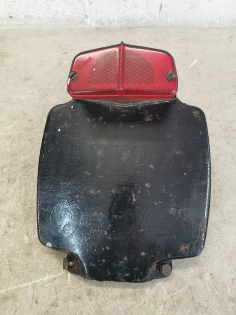 TRIUMPH PRE UNIT 5t 6t T100 T110etc. Rear Number Plate + Oem Britax ...
