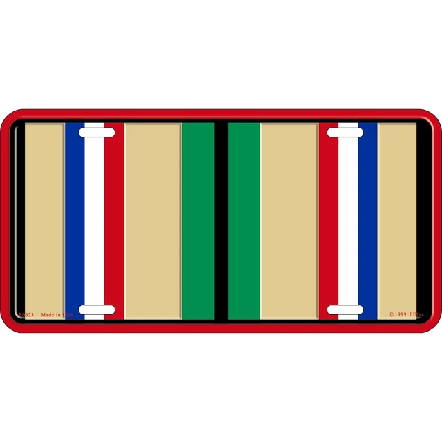 Operation Desert Storm Ribbon License Plate Embossed