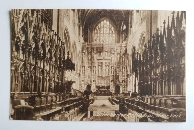 Vintage Unposted F Frith & Co Postcard - Winchester Cathedral, Choir East  #A