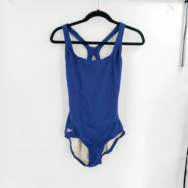 Speedo Women's Learn To Swim Pro LT Superpro Navy Blue Swimsuit Size 10