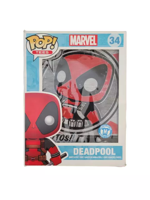 NEW Funko Pop! Tees Marvel Deadpool Chimichanga T-Shirt Medium 2015