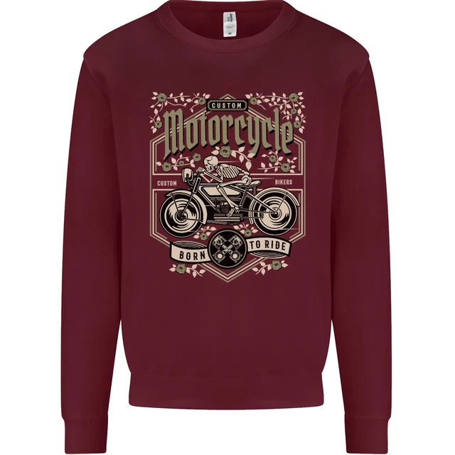 Felpa personalizzata moto biker moto uomo maglione 4