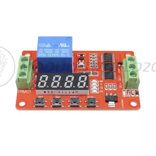 12V Multifunction Self-lock Relay Cycle Timer Module Delay PLC Home Automation