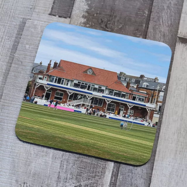 Scarborough Cricket Ground North Marine Road Memorabilia Hand Sublimated Coaster