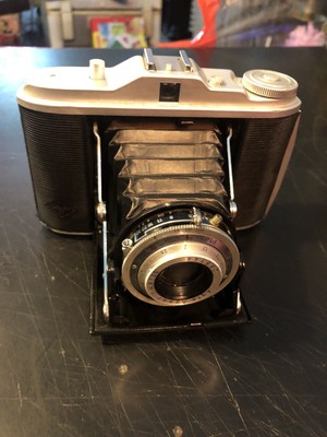 4.5/85 Vario B98456 con Custodia & Cinturino VINTAGE MACCHINA FOTOGRAFICA AGFA ISOLETTE 1 