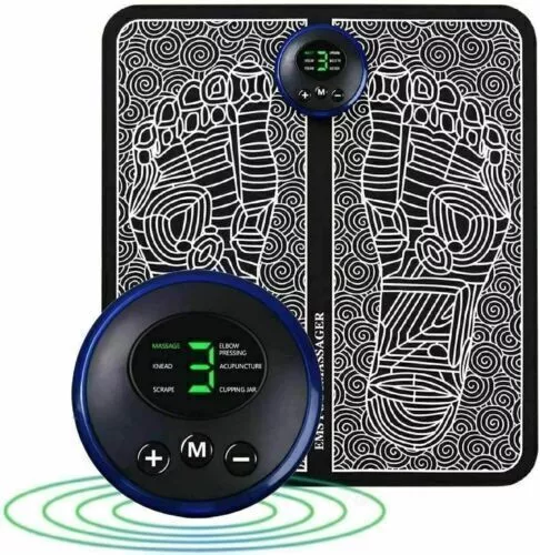 Elektrisches EMS Fußmassagegerät Pad Füße Muskelstimulator Fußmassagematte