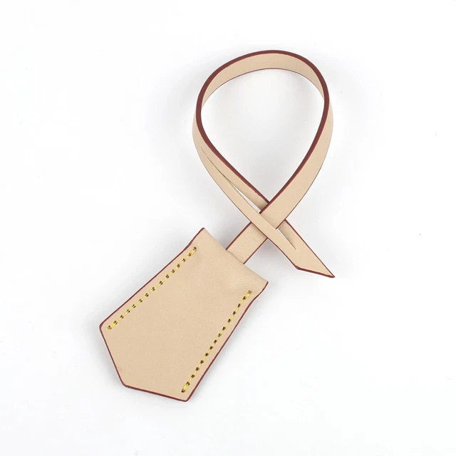 Handmade Real Vachetta Cowhide Leather Key Bell Clochette Luggage Tag Handbags