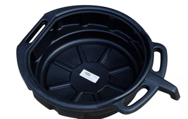 15 Ltr Oil Fluid Drain Pan Tray with Pouring Spout & Handle Recycle Container