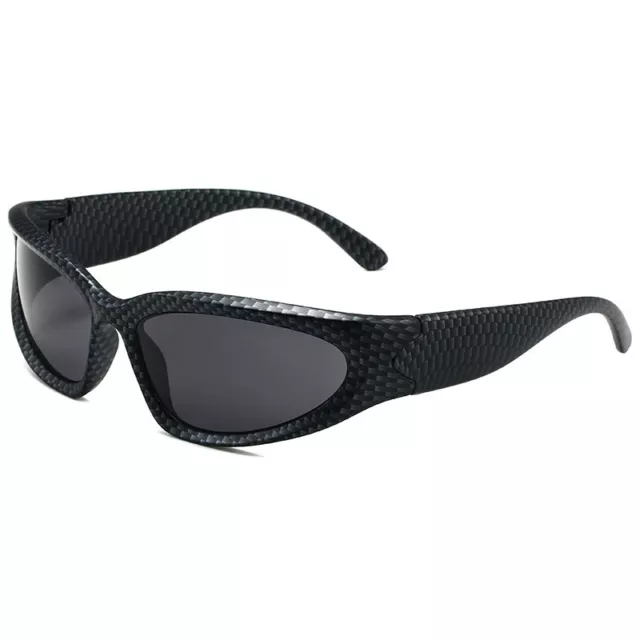 UK Silver Mens Women Sunglasses Sport UV400 Shade Glasses Y2K Steampunk Goggles. 3
