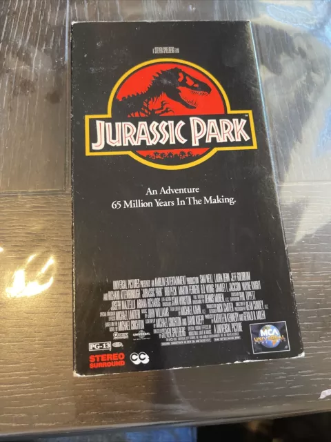 JURASSIC PARK (VHS) Sam Neill, Laura Dern, Jeff Goldblum. VG Cond. Rare ...
