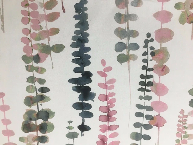 Santa Maria Flamingo Blue/Pinks Floral 140cm wide Curtain / Craft Fabric