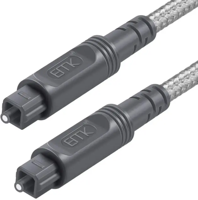 Câble Audio Optique Câble Audio Tressé En Coton Câble À Fibre Optique Durable Po