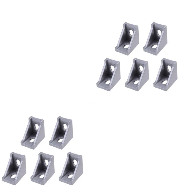 8020 15 Series 80/20 Equivalent Aluminum Inside Corner Bracket - 15 Series, 2 Hole, Part #4302 80/20 Bracket - Foto 3