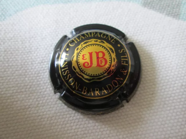 capsule de champagne JANISSON BARADON N° 9 noir or et rouge