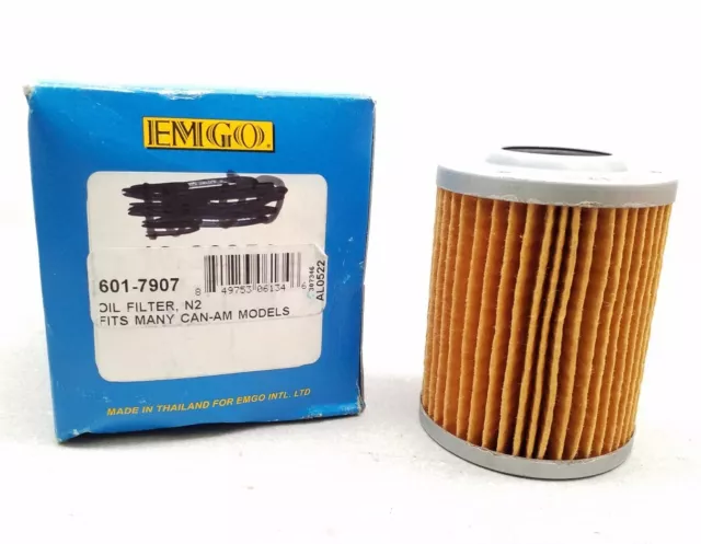 601-7907 Emgo N2 Oil Filter Fits Many Can-Am Models - 601-7907