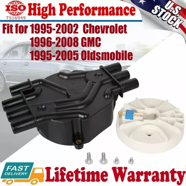 Distributor Cap & Rotor Kit for Chevy Astro Van Blazer Express 2500 4.3L V6 GMC