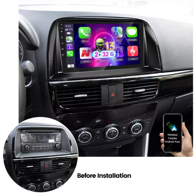 Carplay Autoradio Android 13.0 für Mazda CX-5 MK1 KE 2012-2016 GPS WIFI 2G+32G