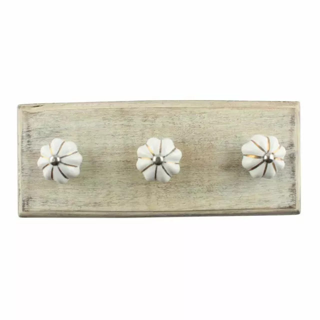 Antique Look Wood Key Hooks Wall Hangers Holders Hanging Coat Towel Clothes