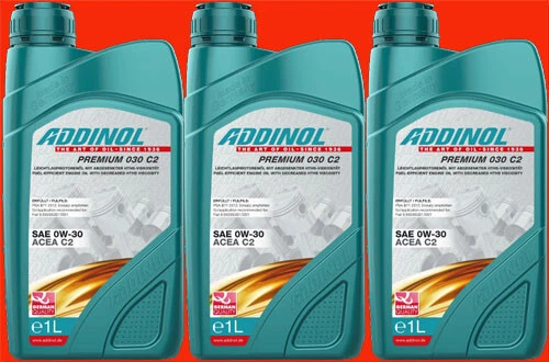 3 Liter PE-Dose (1L=14,23 €) Addinol Hochleistungsmotorenöl 0W-30 Premium 030 C2