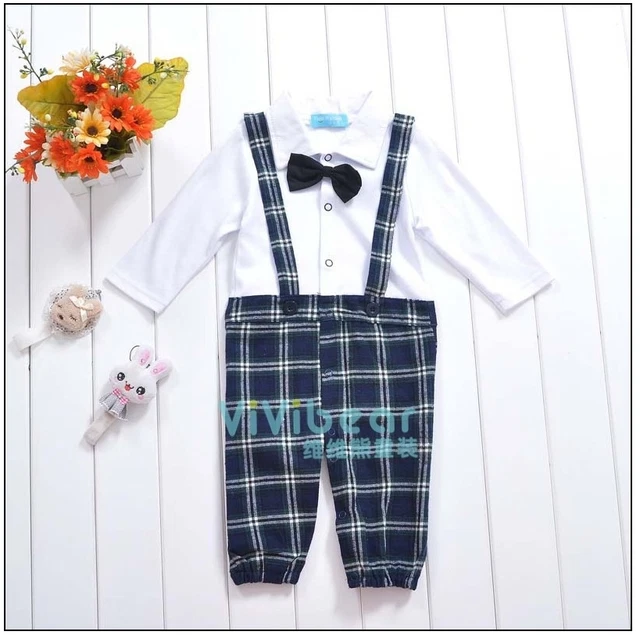 Baby Toddler Fancy Dress Party Fake Suit Costumes Playsuit Size 3-24months