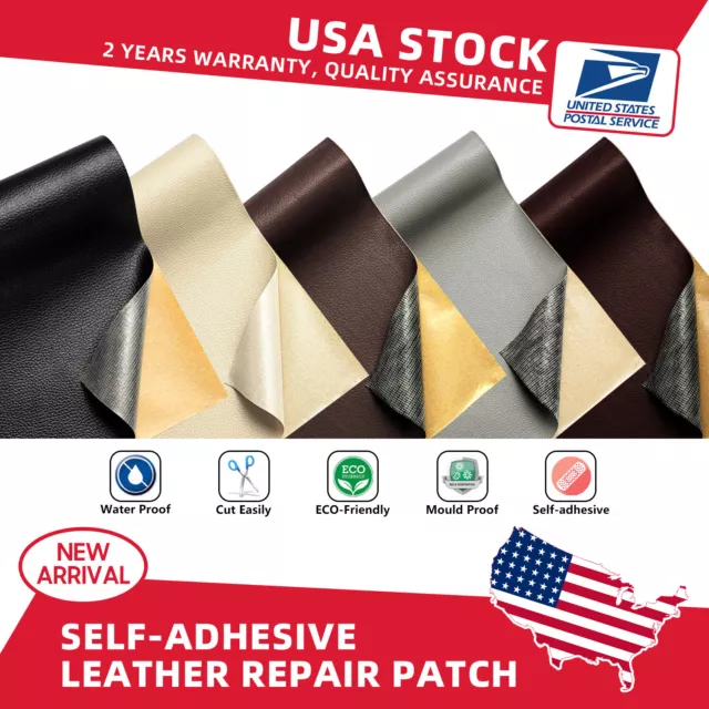 Leather Repair Patch Tape Self-Adhesive for Car Seats Couch Sofa Home Textile