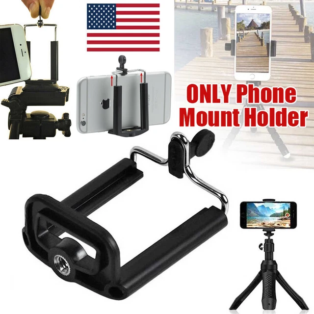 CellPhone Tripod Adapter Universal Smartphone Stand Clip Adjustable Mount Holder