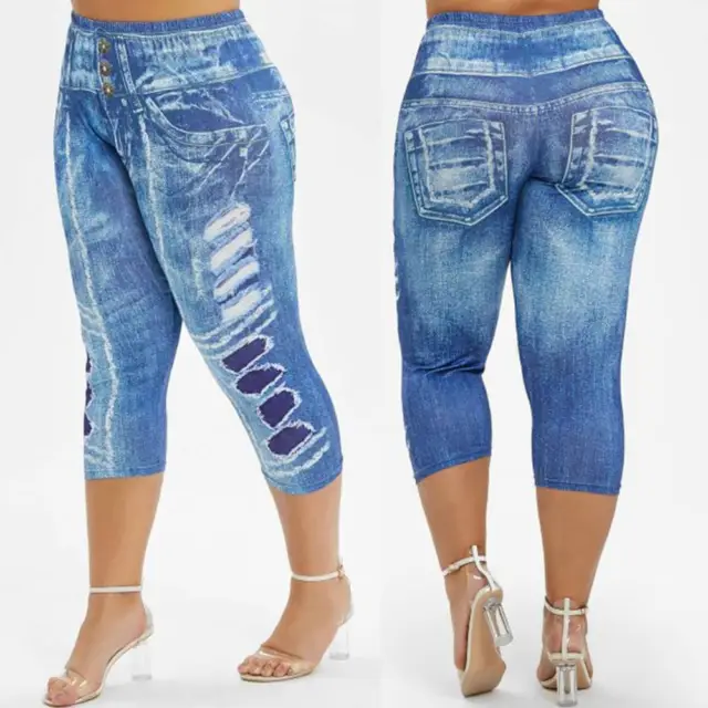 WOMEN SKINNY STRETCH High Waist Denim Jeans Leggings Jeggings Trousers Plus  Size $25.59 - PicClick AU