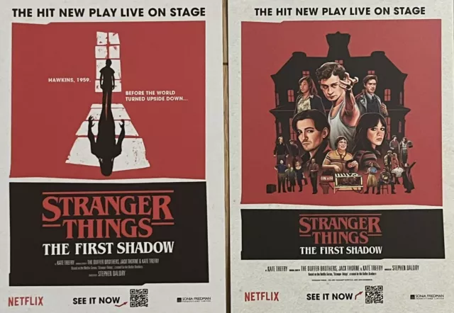 Stranger Things The First Shadow West End Theatre  Postcards X 2-Phoenix Theatre