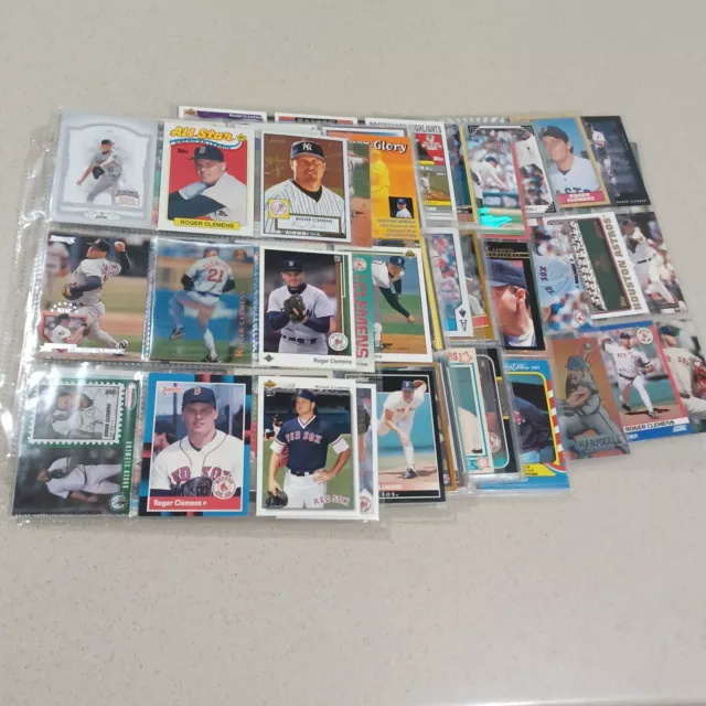 Roger Clemens 147 cards lot. Red Sox Yankees, etc. Baseball Cards. Pre-owned