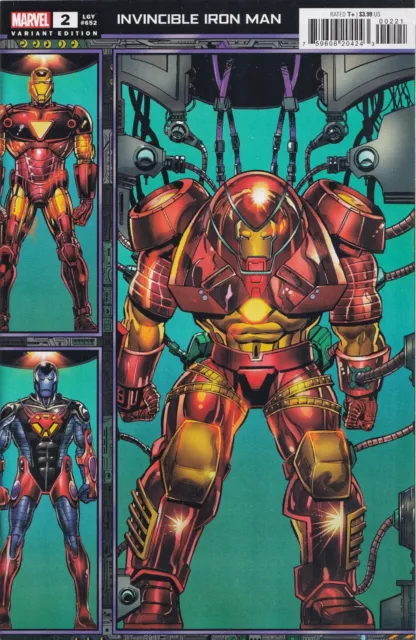 INVINCIBLE IRON MAN #2 (LAYTON CONNECTING VARIANT)(2023) COMIC BOOK ~ Marvel